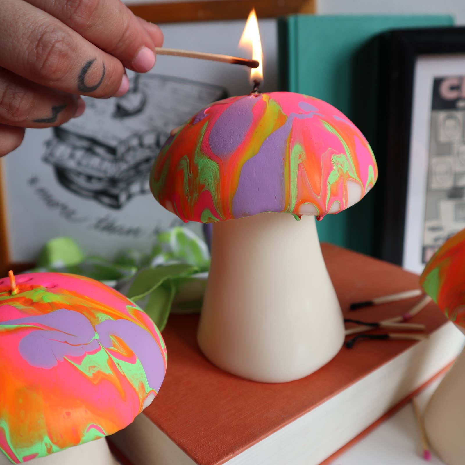 Medium Magic Mushroom Candle