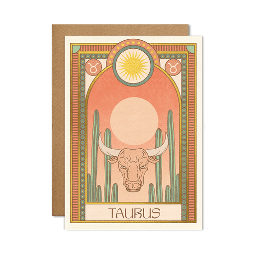 Taurus Zodiac Card