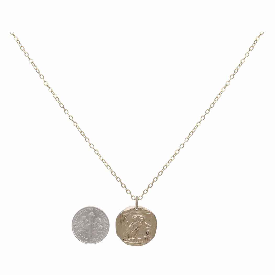 Ancient Athena's Owl Coin Necklace