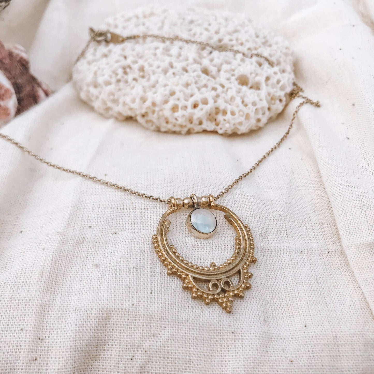 Luna Moonstone Necklace