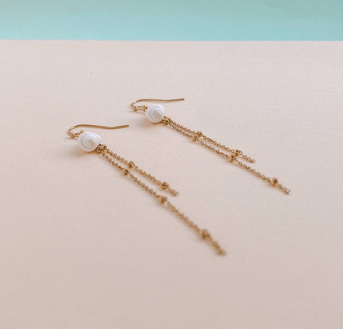 Dainty Mermaid Shell Earrings