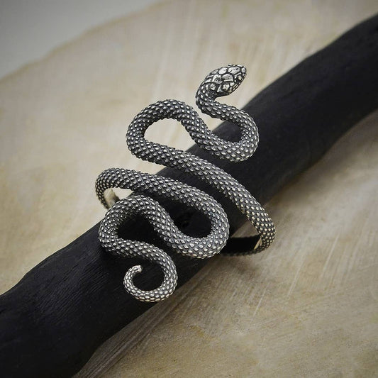 Textured Snake Ring Adjustable