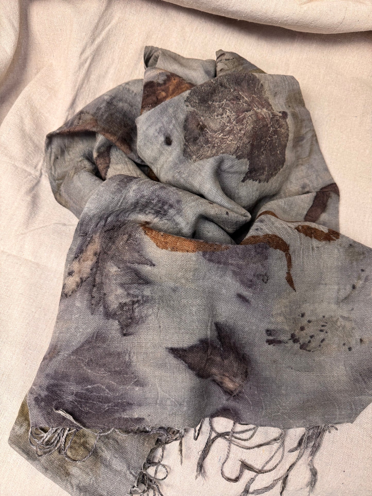 Botanically Dyed Wool/Silk Wrap