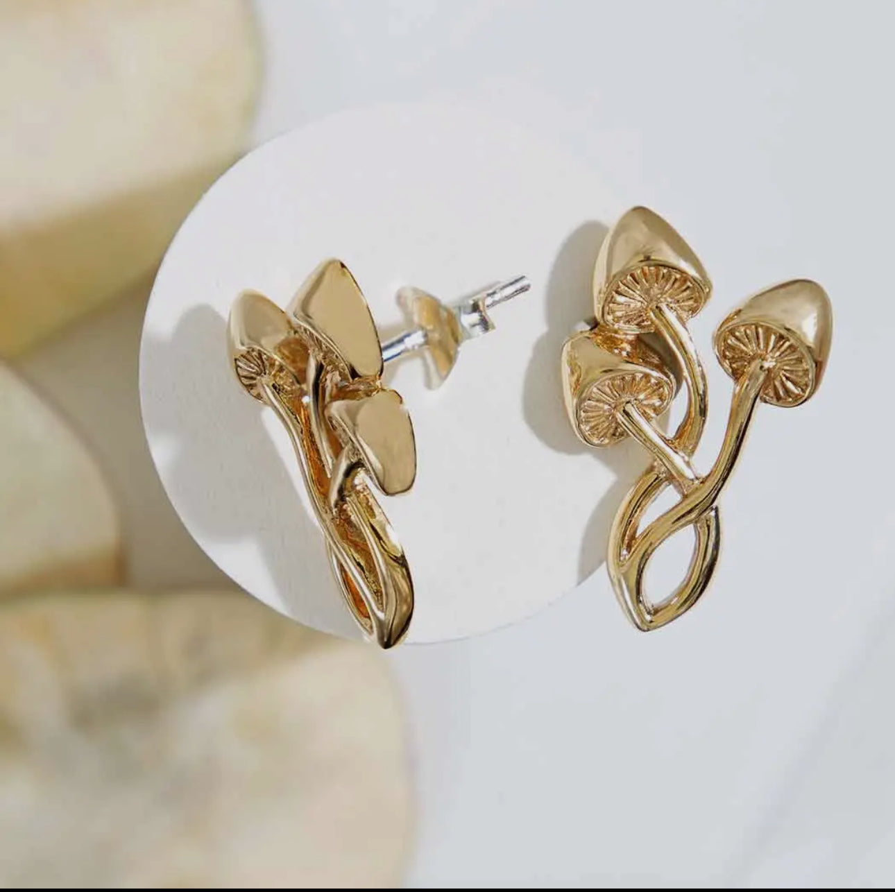 Nina Designs | Mushroom Trio Earrings