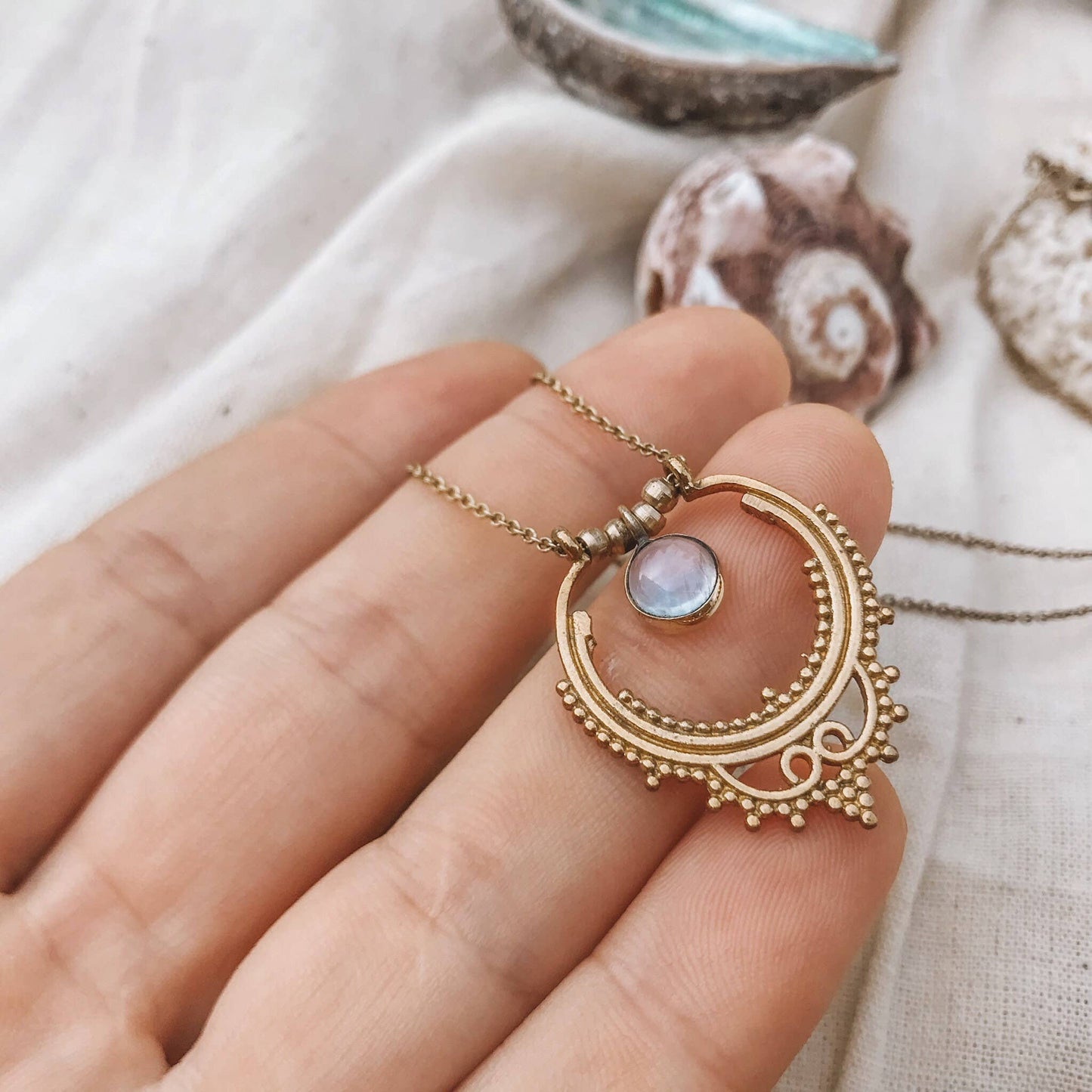 Luna Moonstone Necklace