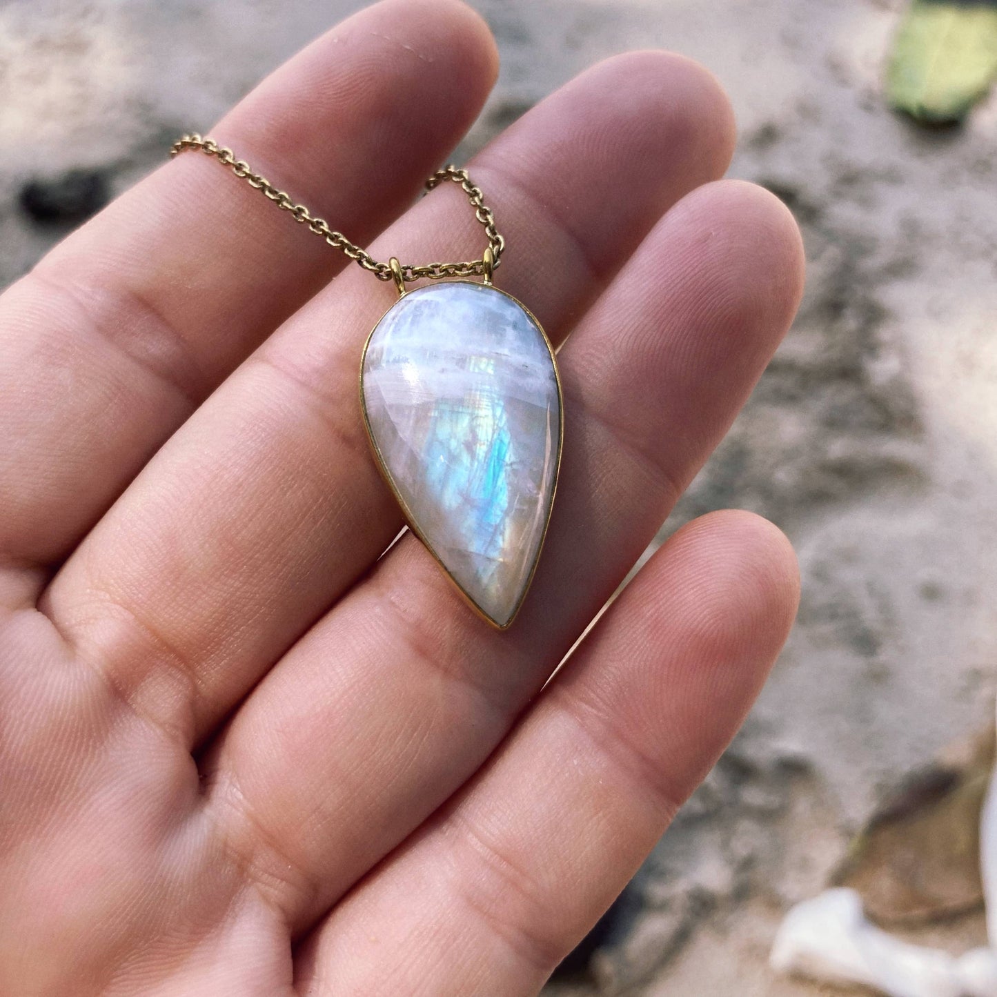 Moonstone Statement Necklace