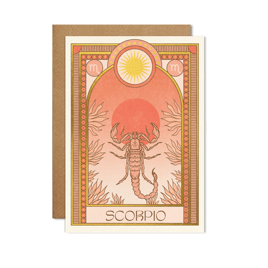 Scorpio Zodiac Card