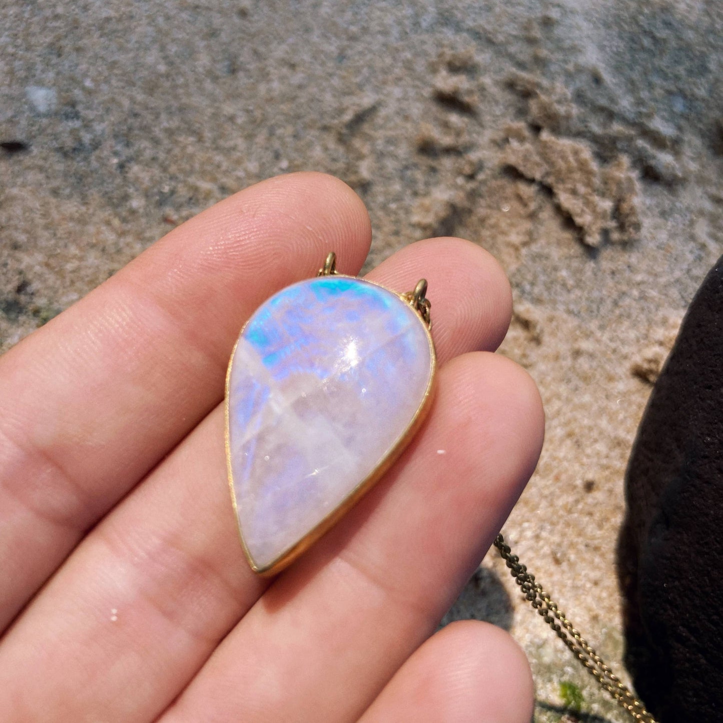 Moonstone Statement Necklace