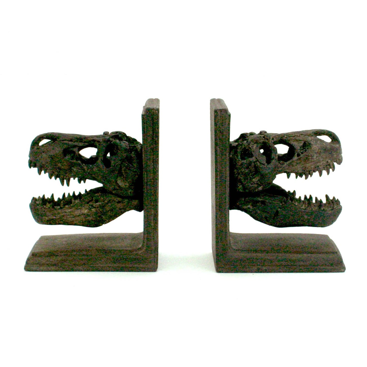 T-Rex Dinosaur Bookends Set of 2 Faux