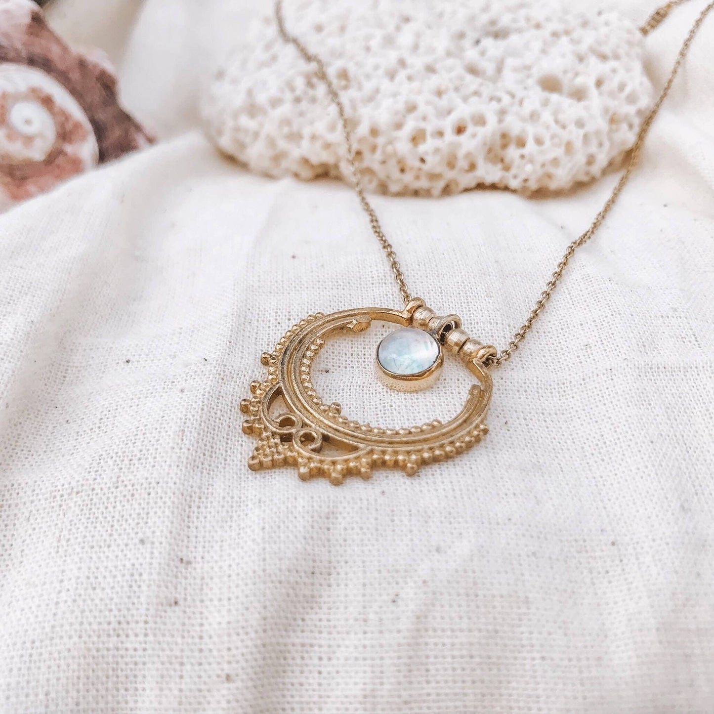 Luna Moonstone Necklace