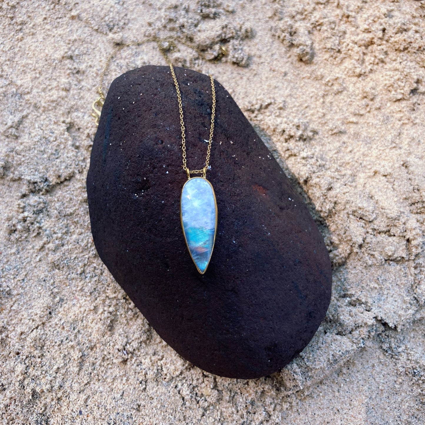 Moonstone Statement Necklace