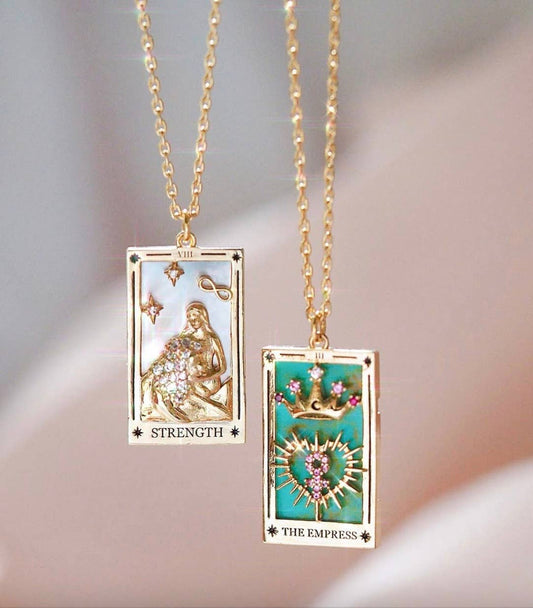 Tarot Card Necklace | Strength