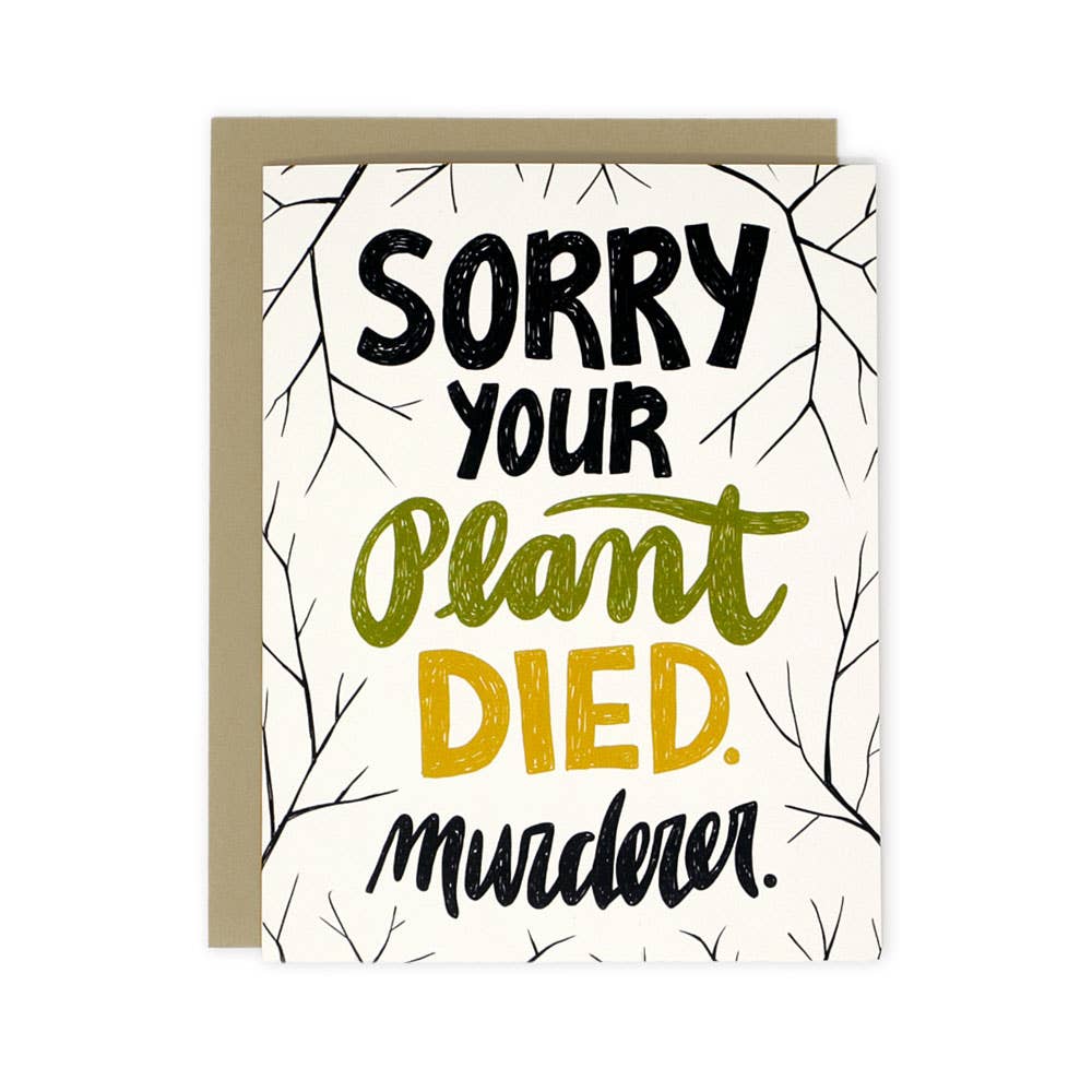 Plant Murderer Card | Wit & Whistle