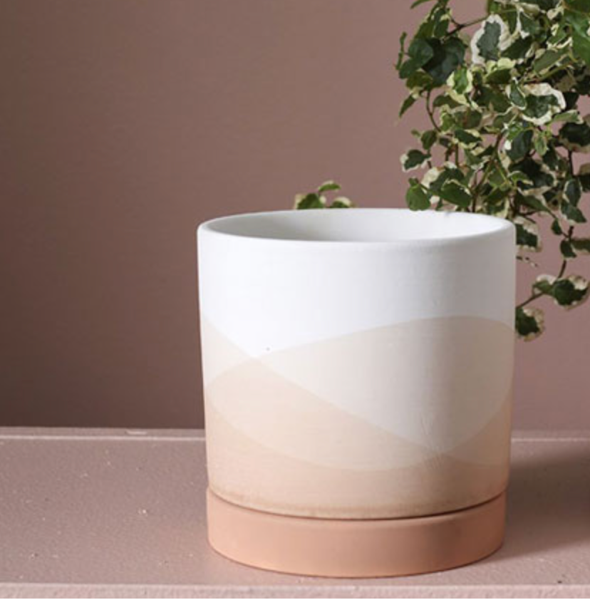 Vesper Ceramic Pot + Saucer